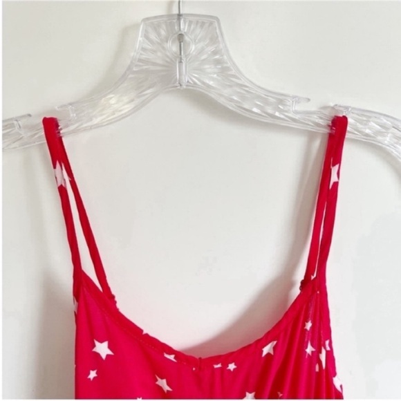 Levis romper red white star print shorts lace tie waist - Picture 6 of 9